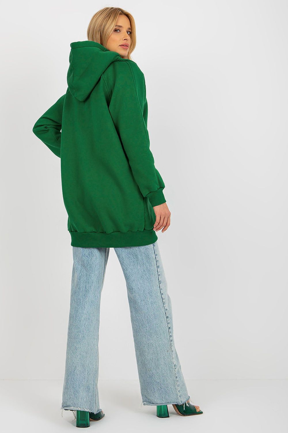Ex Moda women's sweatshirt with drawstring hood in EU 0 size, offering comfort and sophistication for everyday wear.