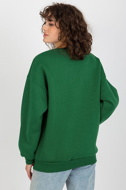 Ex Moda women's sweatshirt showcasing a classic cut and versatile round neckline, ideal for relaxed everyday wear.