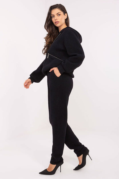 Close-up of the luxurious fabric of the MBM women's set, showcasing the premium wool blend material, designed for comfort and durability.