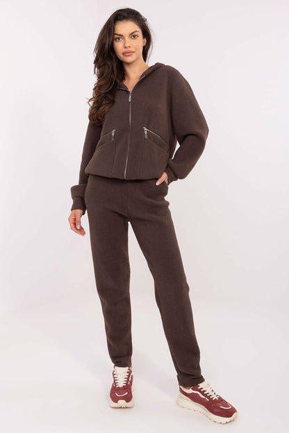 Detailed view of the MBM zip-up hoodie with large front patch pockets and a comfortable hood, designed for chilly days.