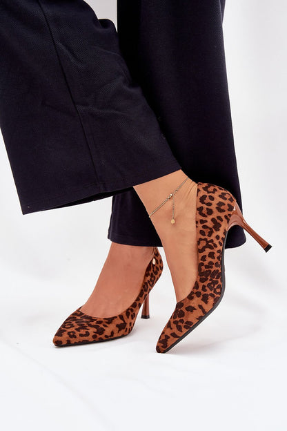 Vinceza elegant women's high heels displayed in various sizes EU 36-40, featuring eco suede material and a comfortable leather insole for all-day style.