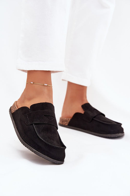 Luxury eco-suede women's platform sandals by Step in Style, featuring a chic strap design and comfortable 3cm cork platform, perfect for stylish summer outfits.
