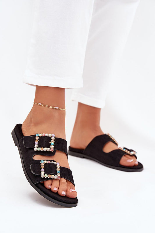 Step in style women's adjustable buckle flat-heeled sandals in luxurious design, offering comfort and elegance for sizes EU 36-41, ideal for warm weather outings.