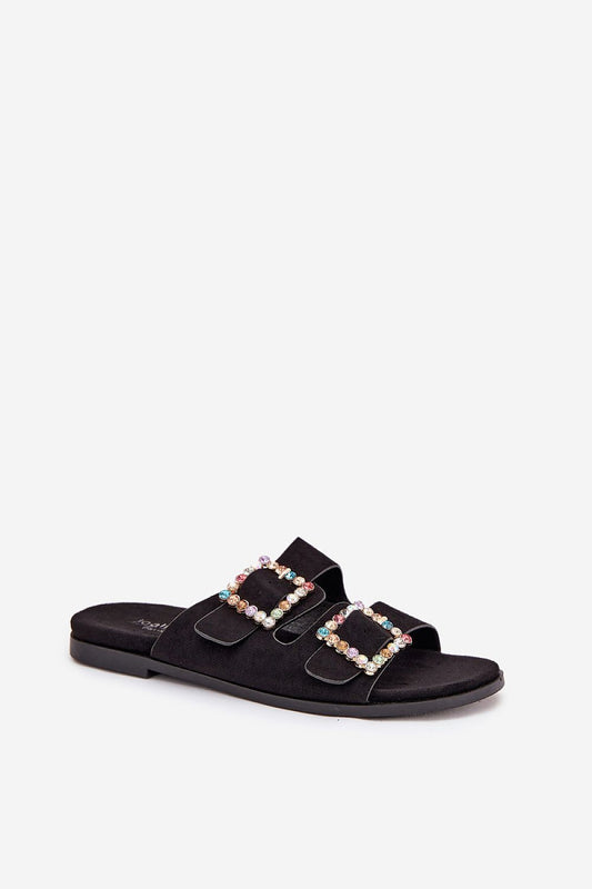 Elegant women's adjustable buckle flat-heeled sandals in chic design by Step in Style, perfect for summer outings.