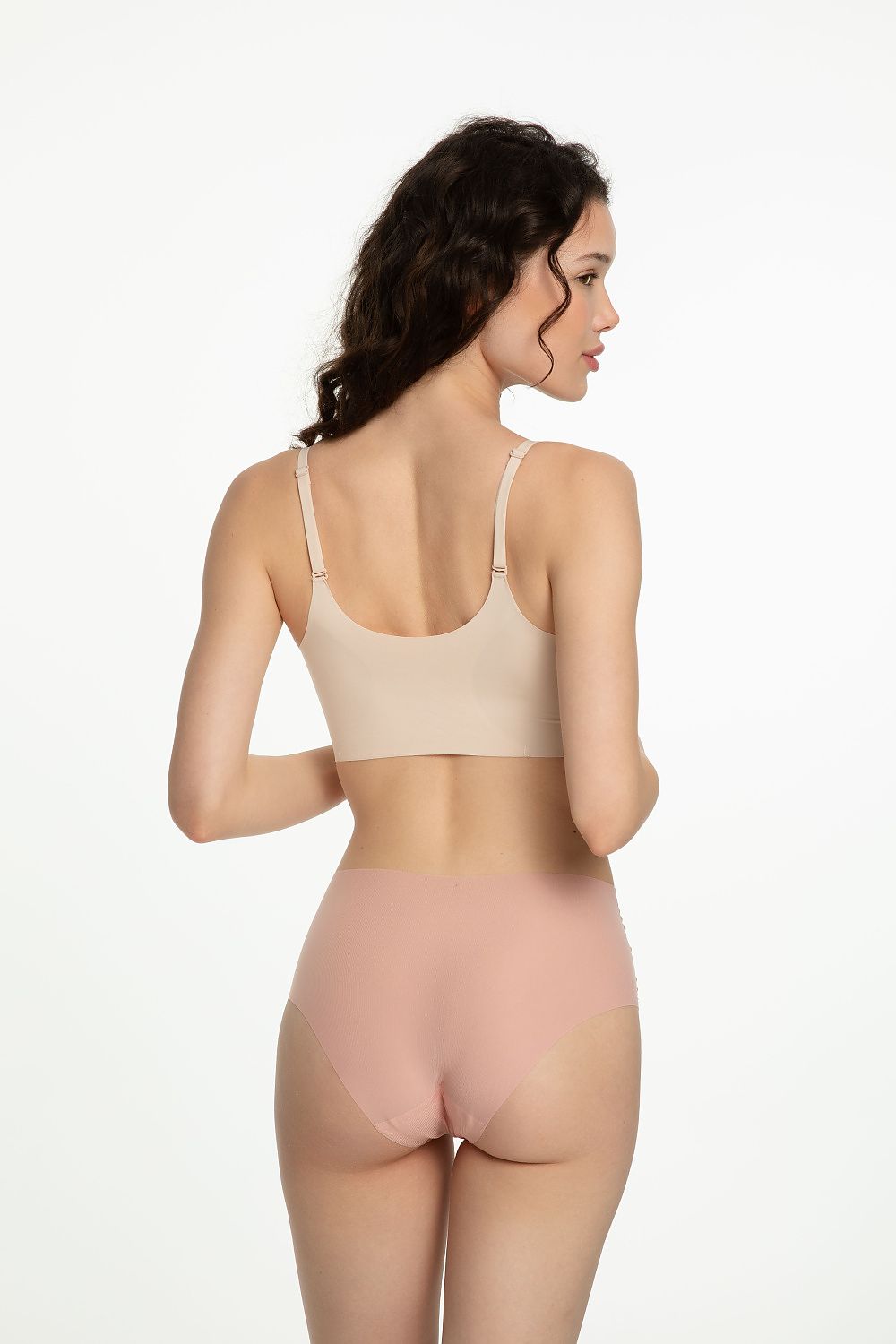 Julimex Seamless High-Waisted Panties in ultra-thin fabric, showcasing a perfect fit and luxurious comfort.