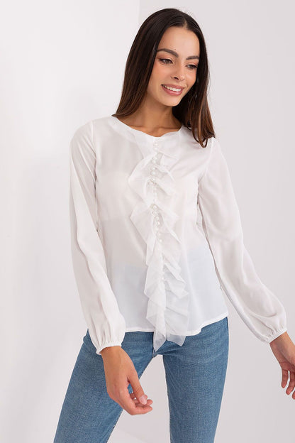 Versatile Lakerta blouse designed for comfort and elegance, perfect for work and special events.