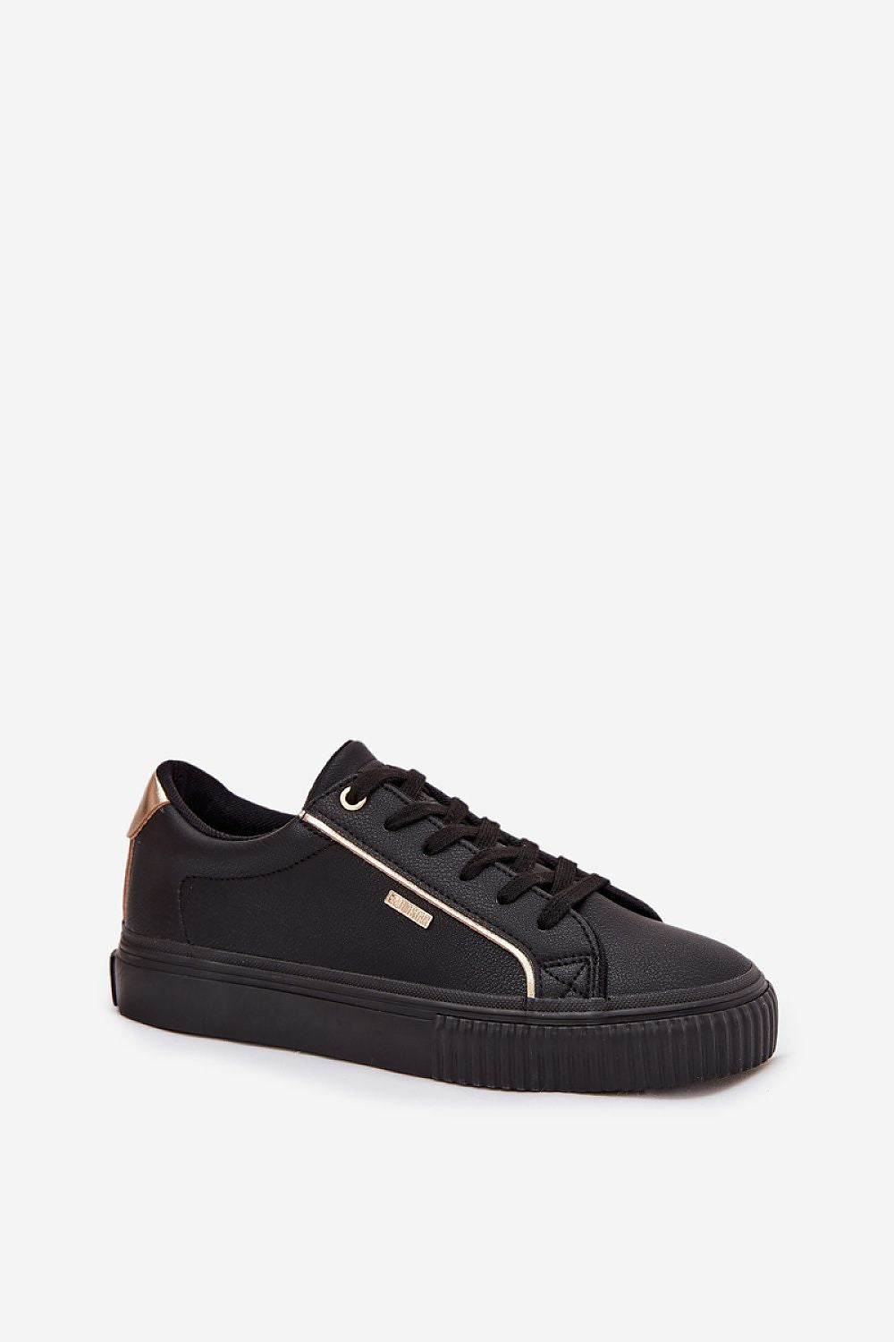 Close-up of the Women's Big Star Eco Leather Sneakers, showcasing the premium artificial leather texture and foam insole for superior comfort, designed by Step in Style.