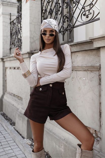 Luxurious burgundy Thea Blouse by LaBalancia, showcasing elegant design suitable for EU sizes XS/S and M/L.