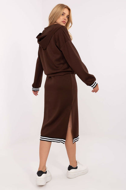 Close-up of Luxury Rue Paris women's casual set featuring intricate detailing and soft fabric, perfect for stylish and comfortable outfits.