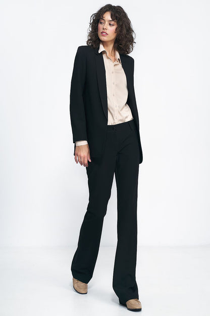 Stylish Nife women's unfastened blazer jacket displayed on a mannequin, emphasising its versatile elegance suitable for any occasion.