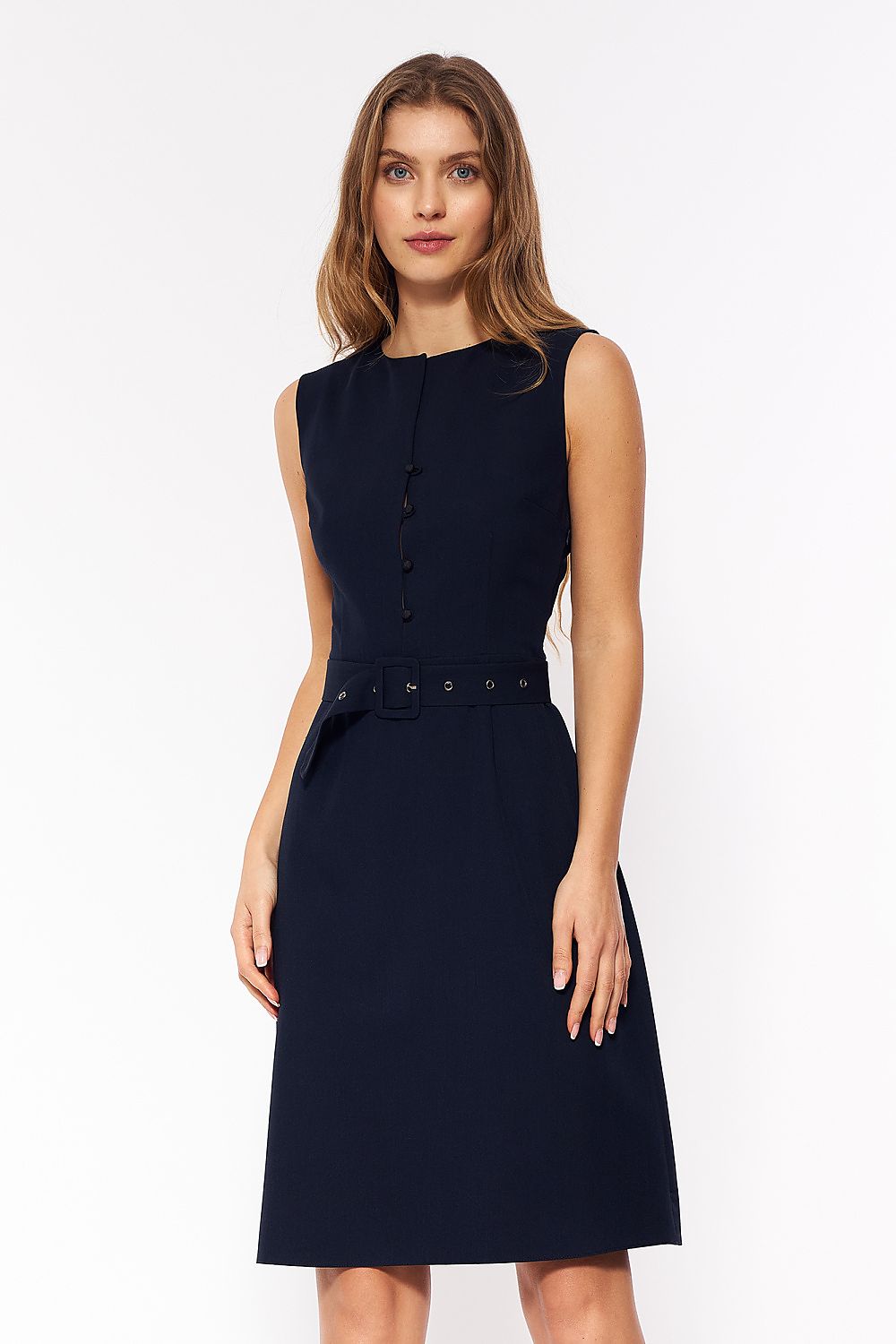 Luxurious elegant daydress by Nife, showcasing a timeless design in a sophisticated cut, perfect for various occasions from work to social gatherings.