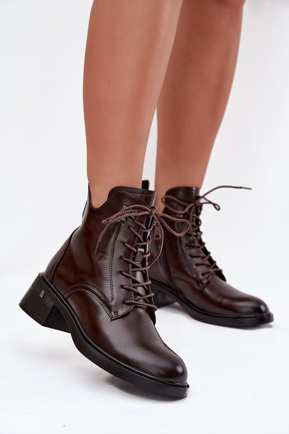 Vinceza Women's Eco Leather Ankle Boots with 4.5cm block heel and convenient zipper, crafted for all-day wear by Step in Style.