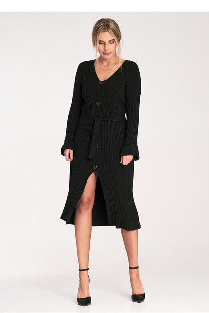 Sophisticated Figl Daydress featuring detailed measurements and luxurious material composition for discerning fashion enthusiasts.