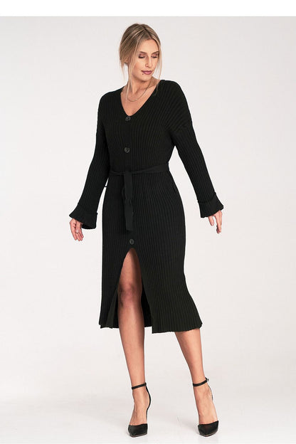 Elegant Figl daydress design featuring a sophisticated silhouette, tailored in 50% viscose, ideal for upscale events.