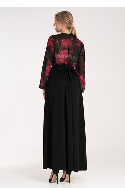 Model wearing Figl's Luxury Cocktail Dress, emphasizing its flattering fit and elegant silhouette in size EU S/M.