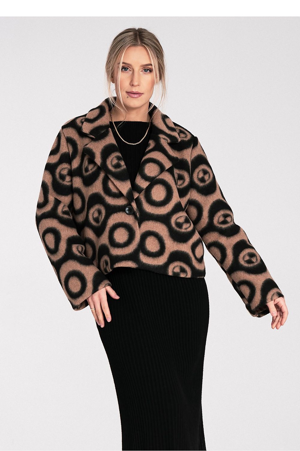 Elegant Figl Luxury Spandex-Blend Jacket for Women in sizes EU S/M showcasing chic design and premium fabric blend.