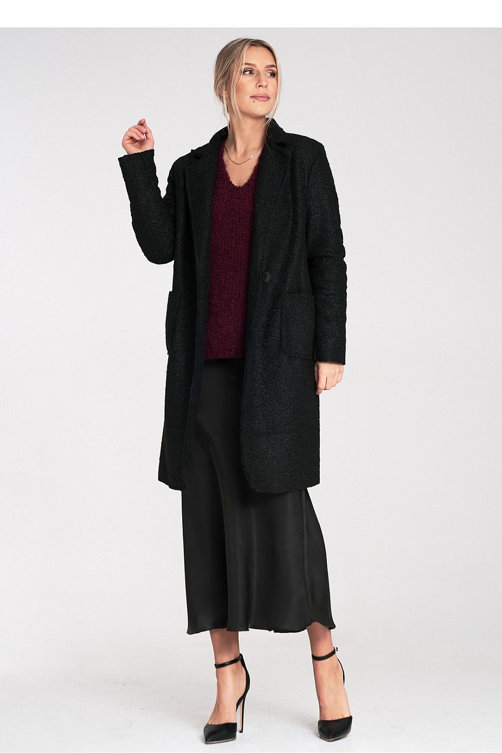 Sophisticated and stylish Figl Coat, featuring tailored fit in size EU 0, made from high-quality polyester fabric.