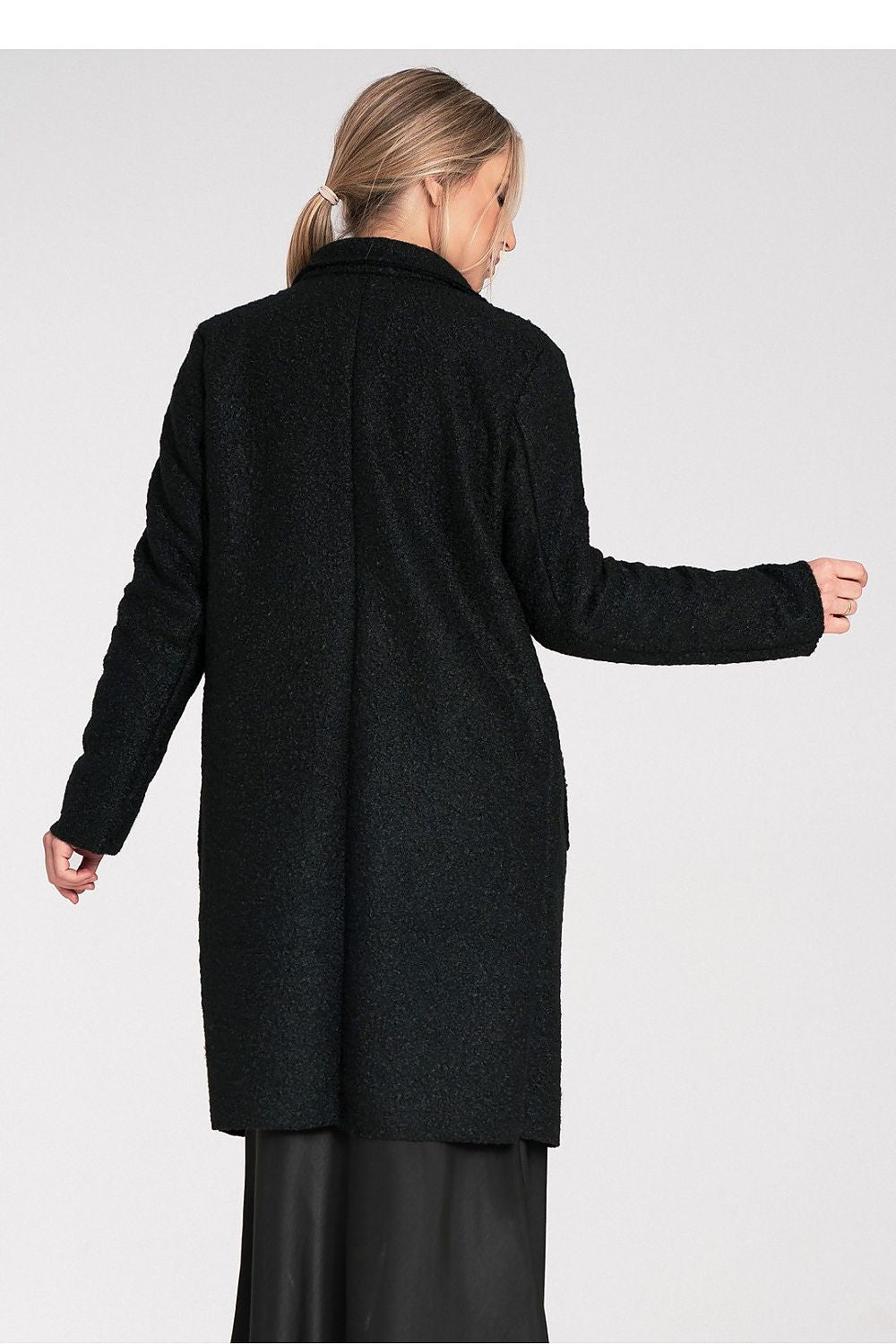 Chic Figl Coat with intricate details, perfect for enhancing any outfit, made from luxurious 100% polyester.