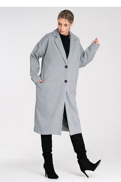 Elegant luxury Figl coat made from 100% polyester in EU size 0, showcasing a chic design and refined fit.