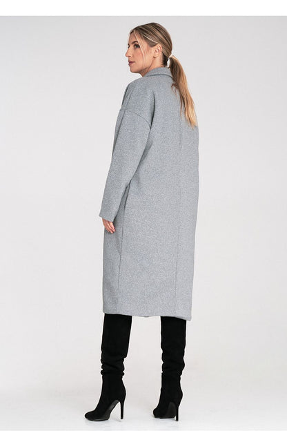 Full body image of the stylish Figl coat, embodying elegance and contemporary fashion for women in size EU 0.