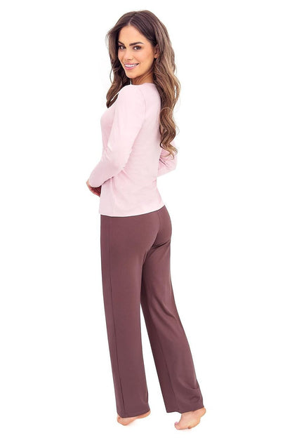 Elegant Luxury Donna Pyjama Set for Women in soft viscose and spandex, featuring a stylish design and comfortable fit in size S (88-92 cm).