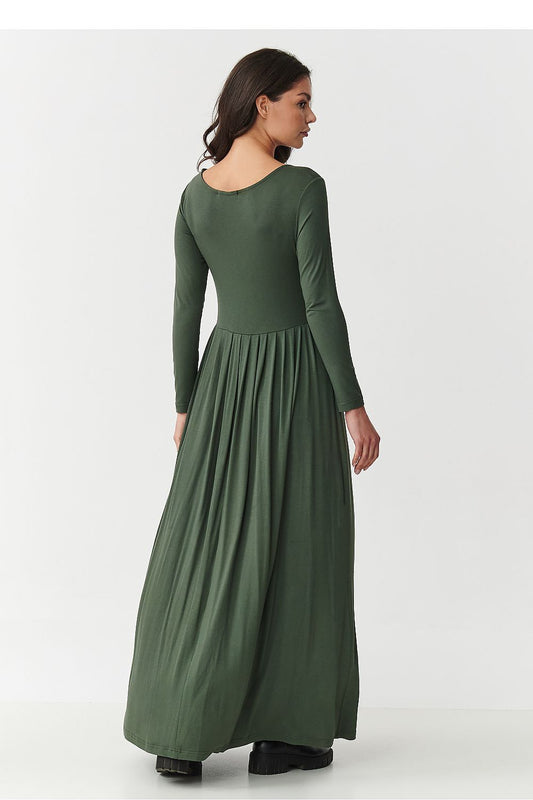 Luxurious Makadamia daydress in elegant viscose blend, showcasing vibrant colour and sophisticated design for sizes EU 36-42.