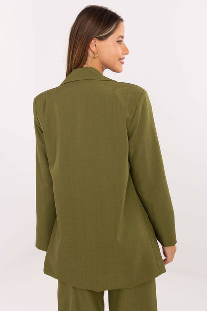 Chic women's blazer in sizes S to XL by Rue Paris, ideal for pairing with trousers or skirts for a refined look at special occasions.