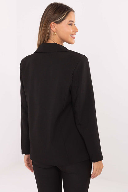 Fashionable Rue Paris jacket presented against a stylish backdrop, illustrating its elegance and comfort in every wear.