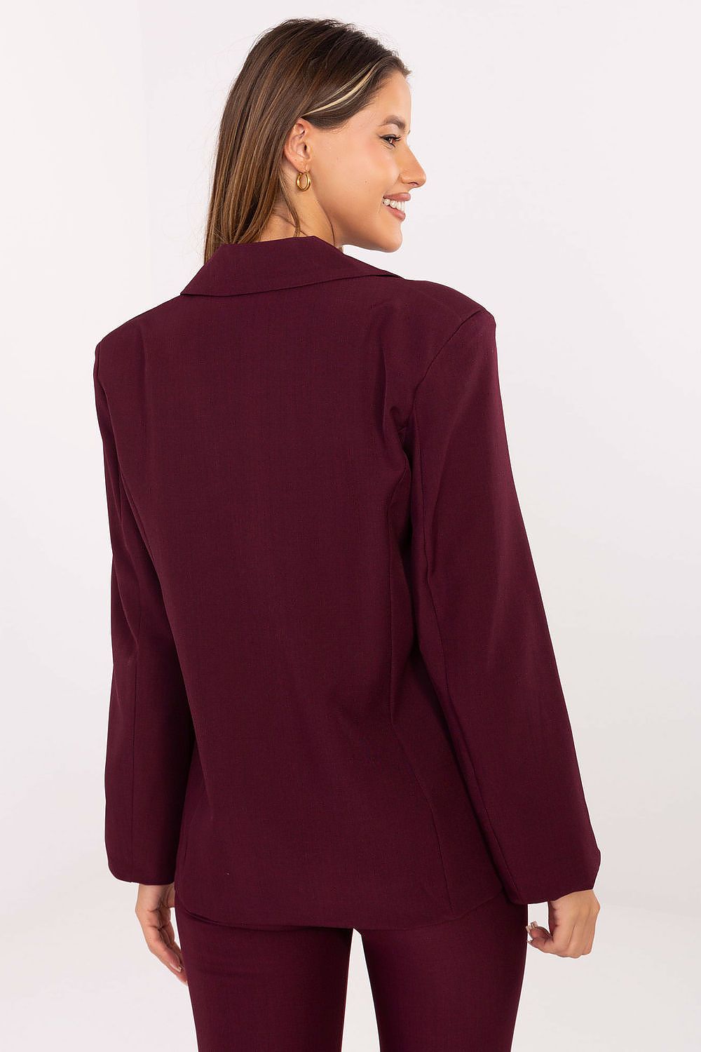 Rue Paris Luxury Jacket displayed in various sizes S, M, L, XL, demonstrating the versatility and elegance of Rue Paris fashion.