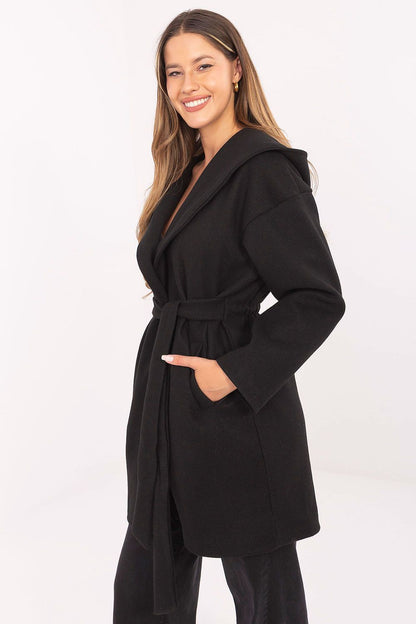 Stylish Rue Paris Coat showcasing luxurious craftsmanship, ideal for sophisticated style, size EU 0, crafted from 100% Polyester.