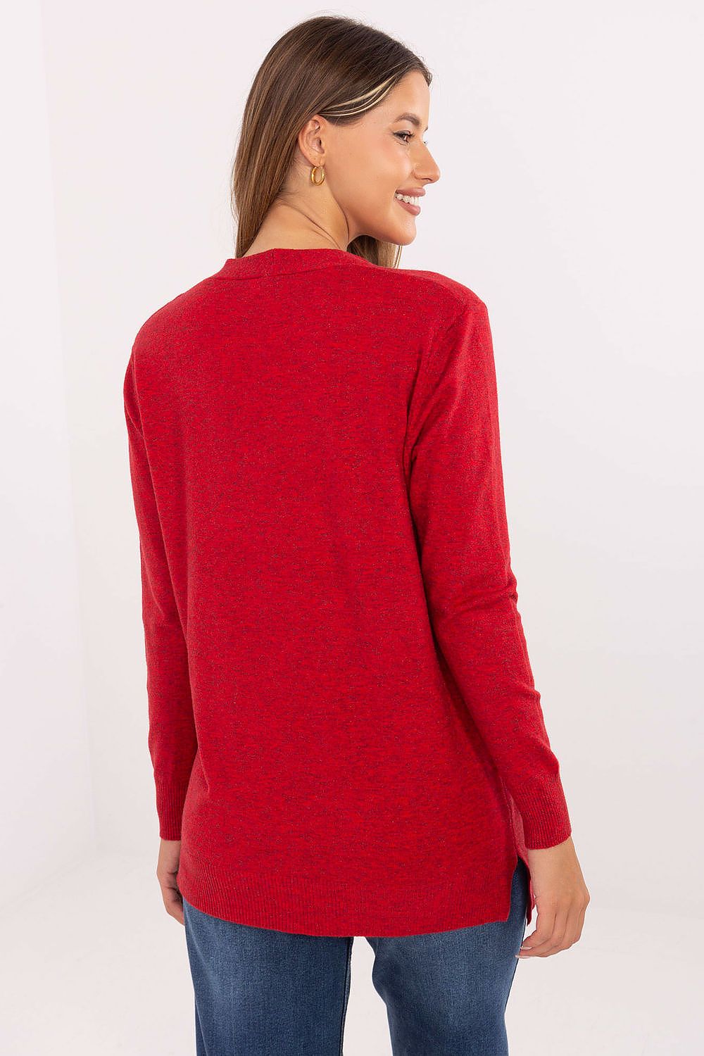 Close-up of the functional long sleeve design of Factory Price's Luxury Women's Cardigan, showcasing its premium fabric blend.