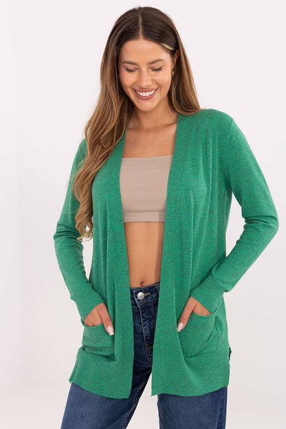 Versatile Luxury Women's Cardigan by Factory Price, ideal for casual and work outfits with practical slip pockets.