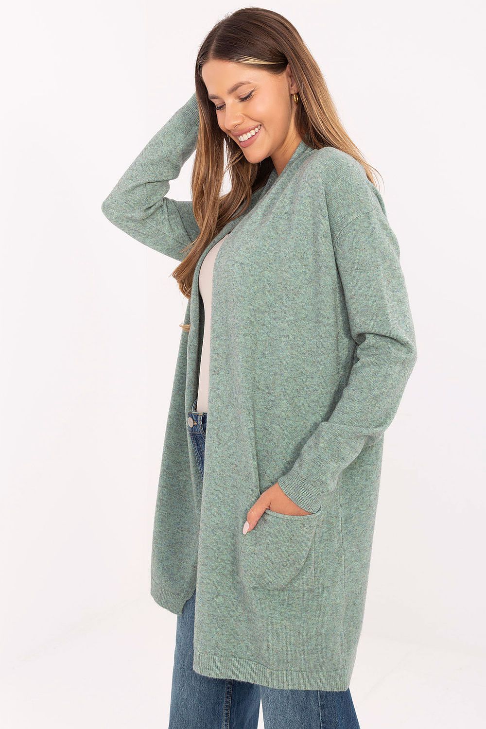 Elegant light cover-up cardigan for women from Factory Price, showcasing a comfortable fit and stylish design for casual outings.