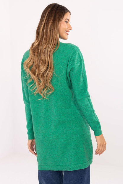 Luxury women's cardigan in soft blend of viscose, nylon and polyester by Factory Price, ideal for casual wear with slip pockets.