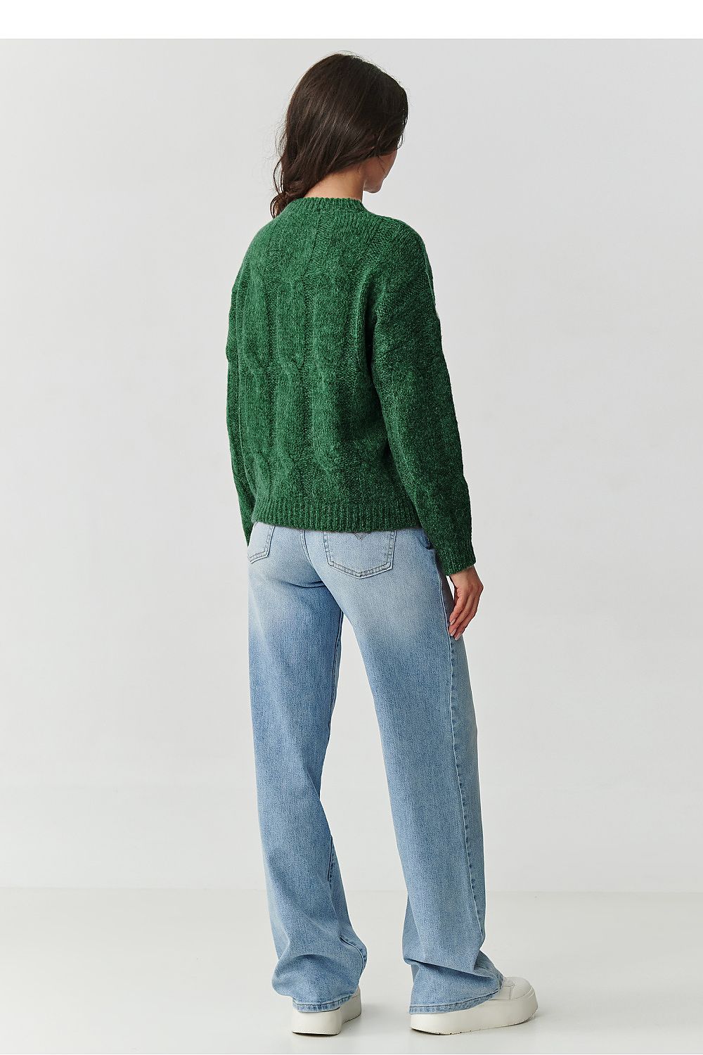 Luxurious Women's Jumper by Makadamia, featuring a soft mohair blend and an elegant braided design, perfect for cool days.