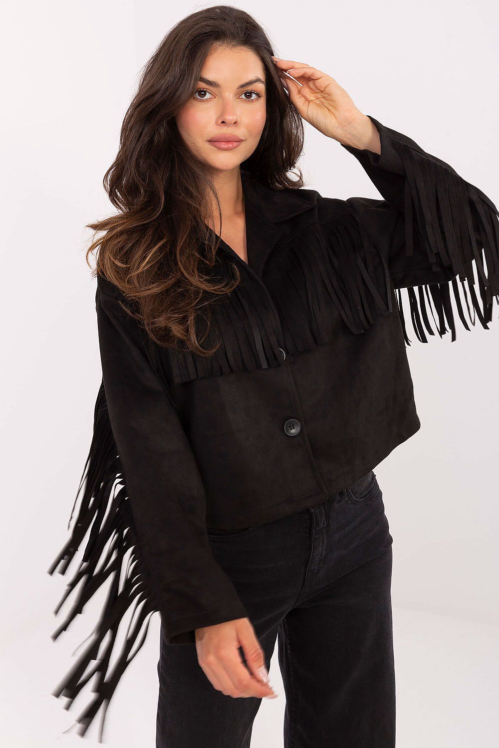 Stylish casual women's jacket, unlined and ideal for autumn, winter and spring seasons, from Factory Price.