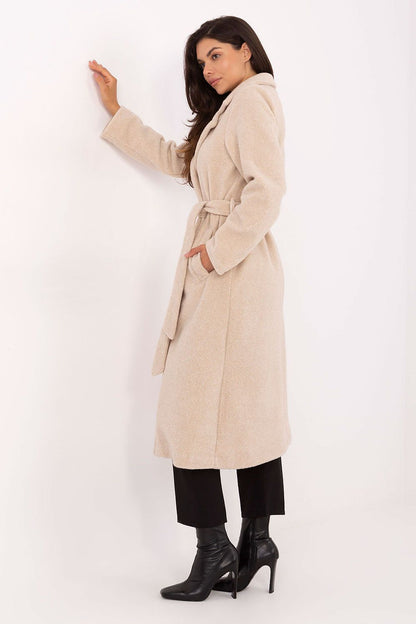 Versatile and stylish women's double-breasted boucle coat in EU 0 size, crafted by Factory Price for a fashionable winter look with a flattering fit.