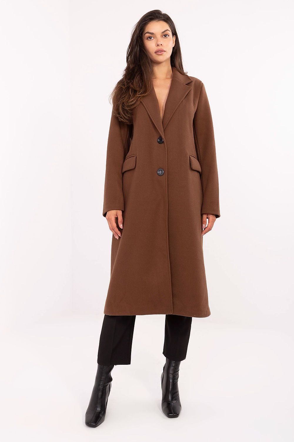 Factory Price stylish women's long coat in EU size 0, blending minimalist elegance with functional design for any occasion.