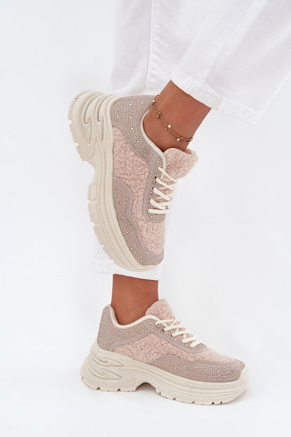 Stylish women's platform sneakers with a 4.5 cm height platform, designed for comfort and warmth by Step in Style.