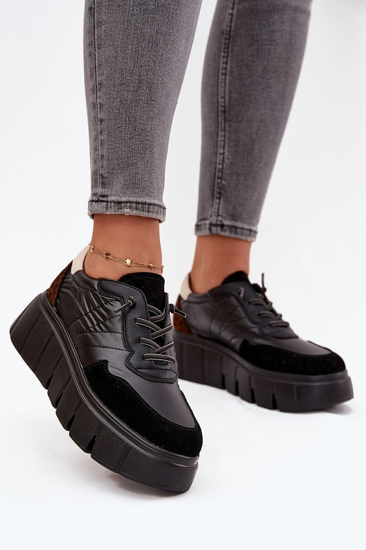 Vinceza Women's sneakers in eco leather and textile offering a stylish look with comfort footbed, perfect for urban walks and casual outings.