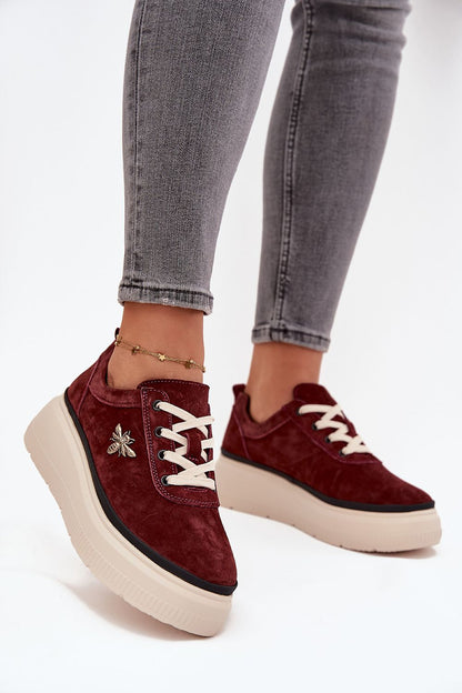 Elegant Vinceza suede half shoes for women with a classic lacing design and buckle, by Step in Style, showcasing luxurious craftsmanship and modern style.