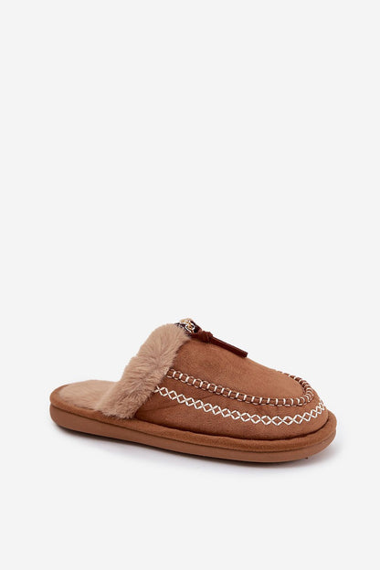 Luxury Women's Eco Suede Slippers by Step in Style displayed in a chic home setting, ideal for sophisticated relaxation.