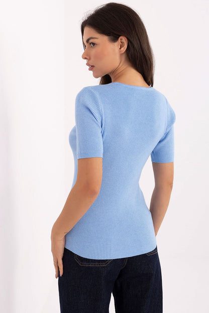 Stylish women's luxury sweater from Factory Price, featuring short sleeves and a flexible blend of high-quality fabrics for ultimate comfort.