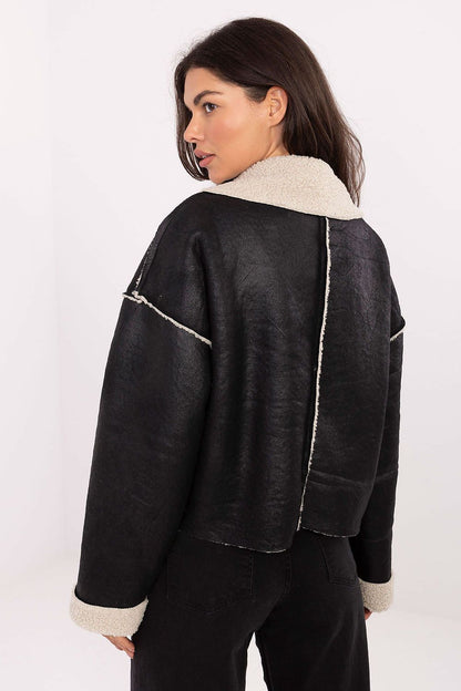 Beautiful women's fur-collared jacket ideal for everyday styling, combining comfort and elegance, available from Factory Price.