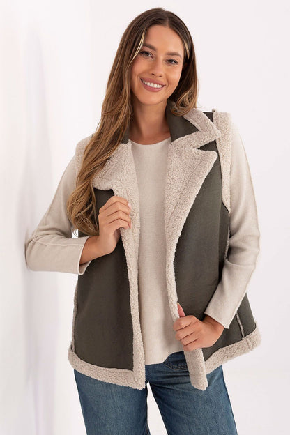 Luxurious women's sleeveless fur vest by Factory Price, crafted from lightweight polyester, perfect for autumn and winter styles.