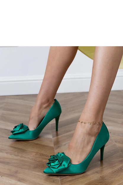 Solea luxury satin pumps displayed in various sizes, perfect for evening outings and special occasions.
