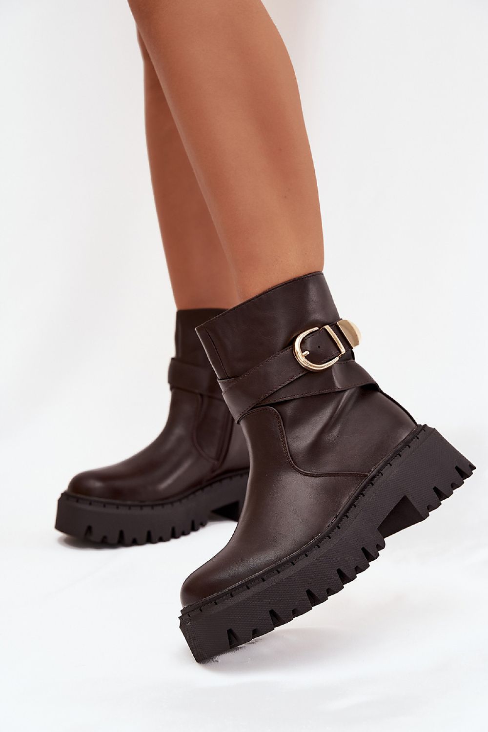 Elegant Women’s Eco Leather Ankle Boots by Step in Style featuring a chic buckle accent and soft lining, perfect for stylish comfort.