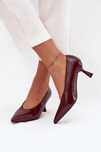 Timeless eco leather heel pumps from Step in Style, combining elegance and comfort, ideal for office attire or special occasions in EU sizes 36-41.