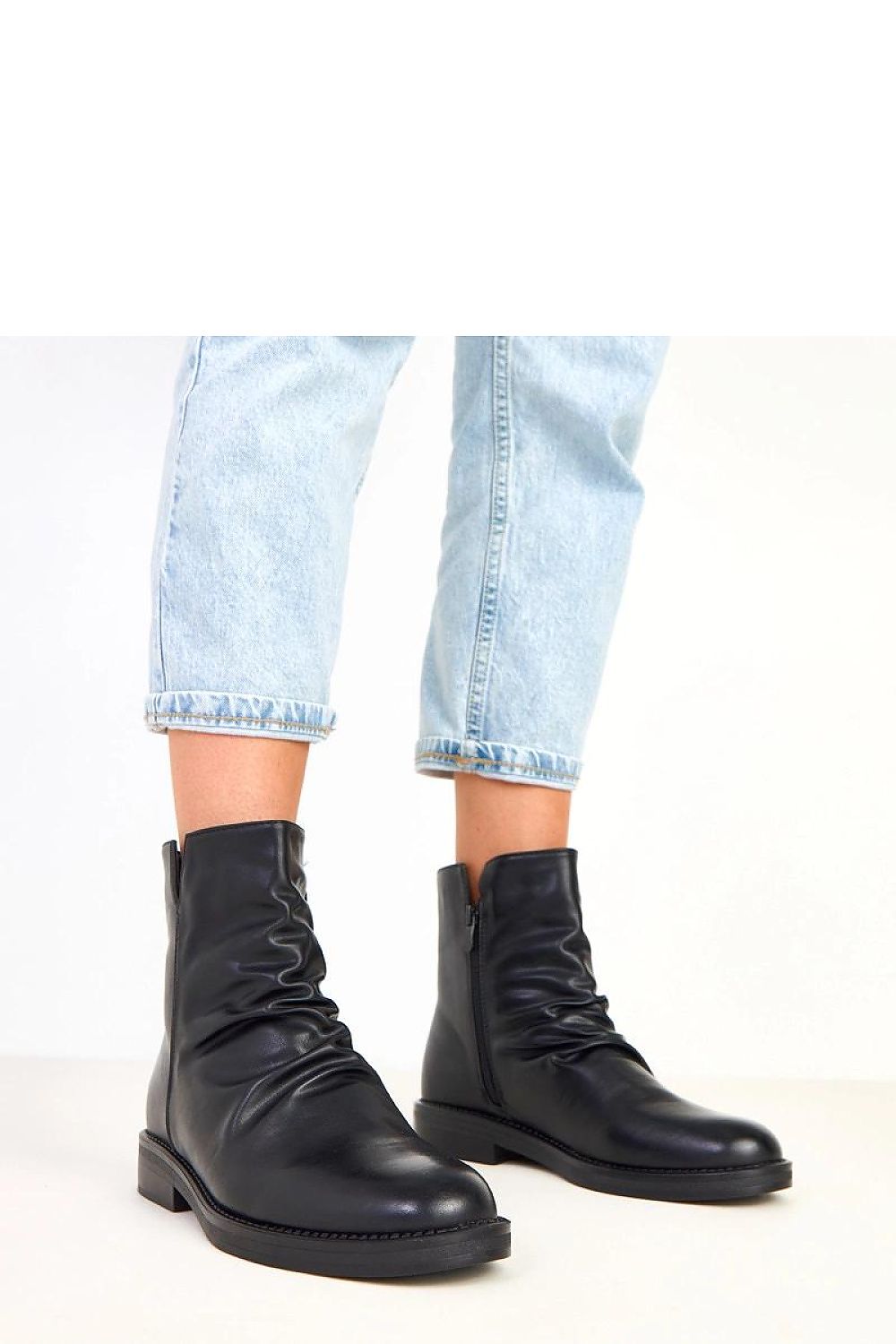 Solea Women's Classic Ankle Boots in eco-leather with a 15 cm shaft height, showcasing their elegant design and durable black plastic sole.