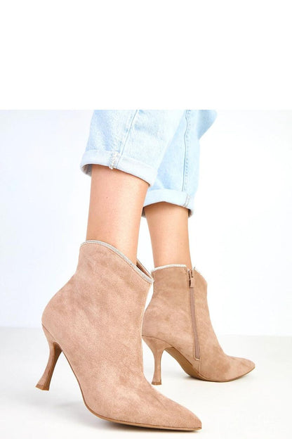 Luxury elegant women's ankle boots by Solea crafted in soft suede, featuring sparkling zircon details and a chic profile.